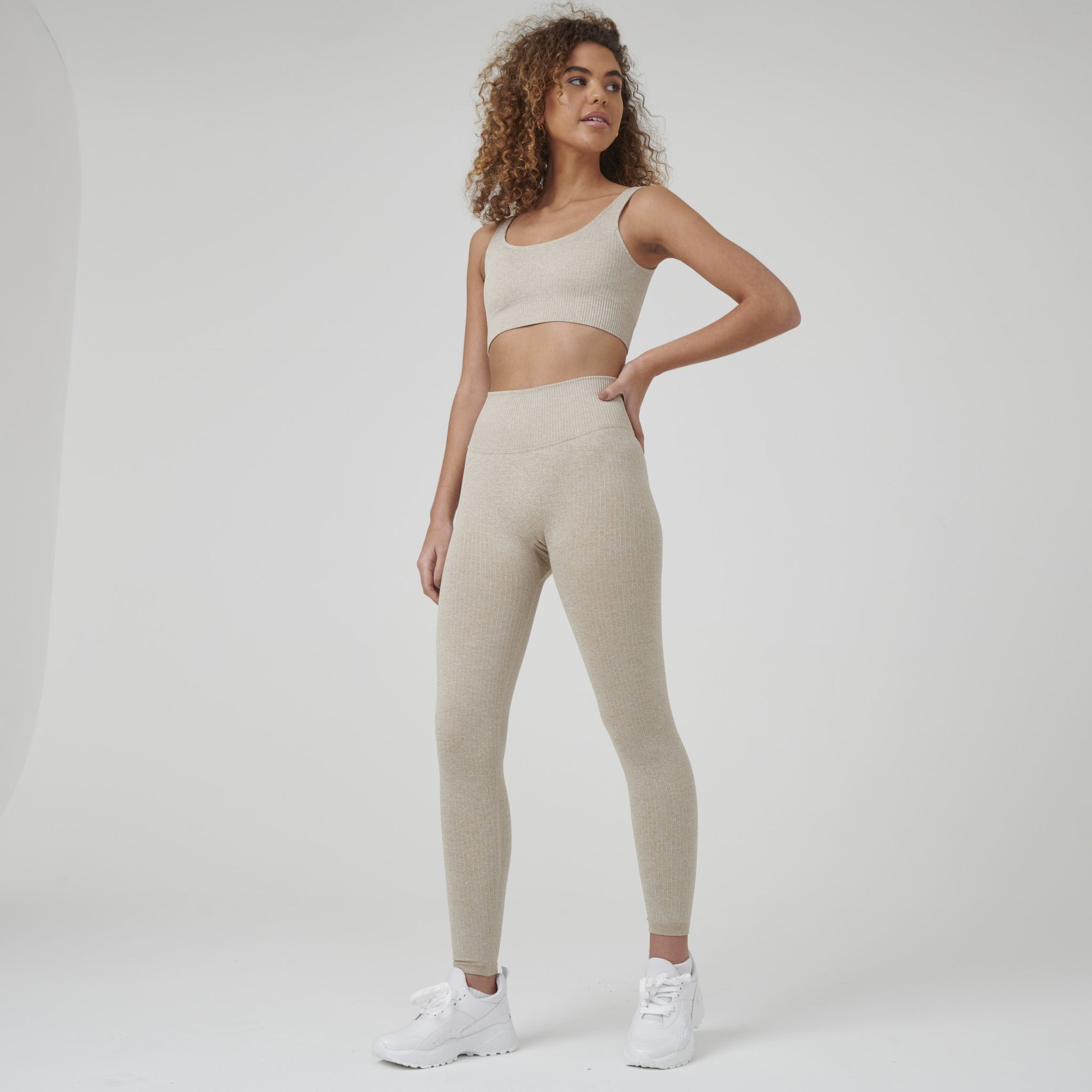 Signature Ribbed Seamless Set (Leggings + Top) – Stylish AF Fitness Co
